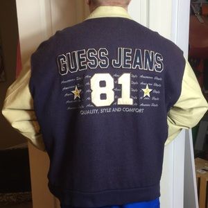 Guess Jeans Vintage Varsity Leather 